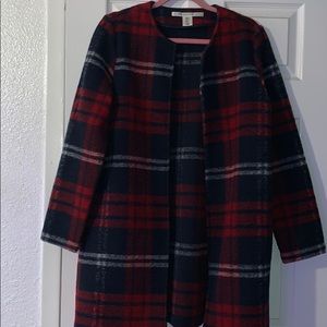 Plaid flannel coat for winter. Perfect condition.